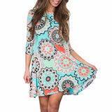 Vintage Boho Fashion Womens Evening Party Dress