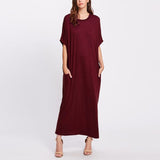 Oversized Dress 2017 Summer Women Vintage Casual Loose Half Sleeve